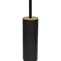 Brosse Wc Avec Couvercle Bambou Noir
