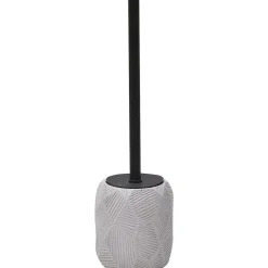 Brosse Wc Ciment Avec Rainures Gris