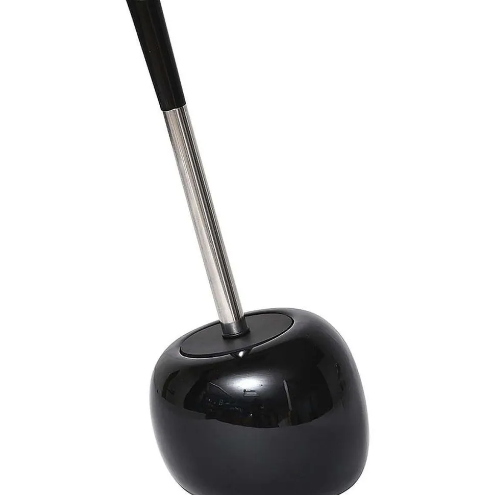 Brosse Wc Gres Forme Galet Noir