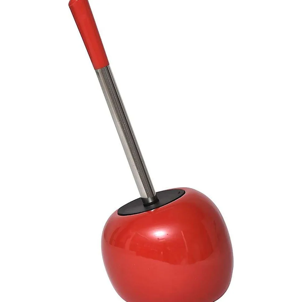 Brosse Wc Gres Forme Galet Rouge