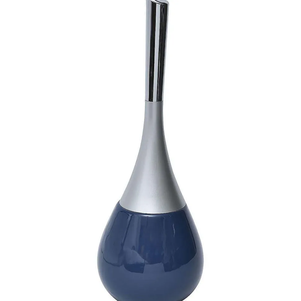 Brosse Wc Gres Forme Goutte D Eau Bleu Marine