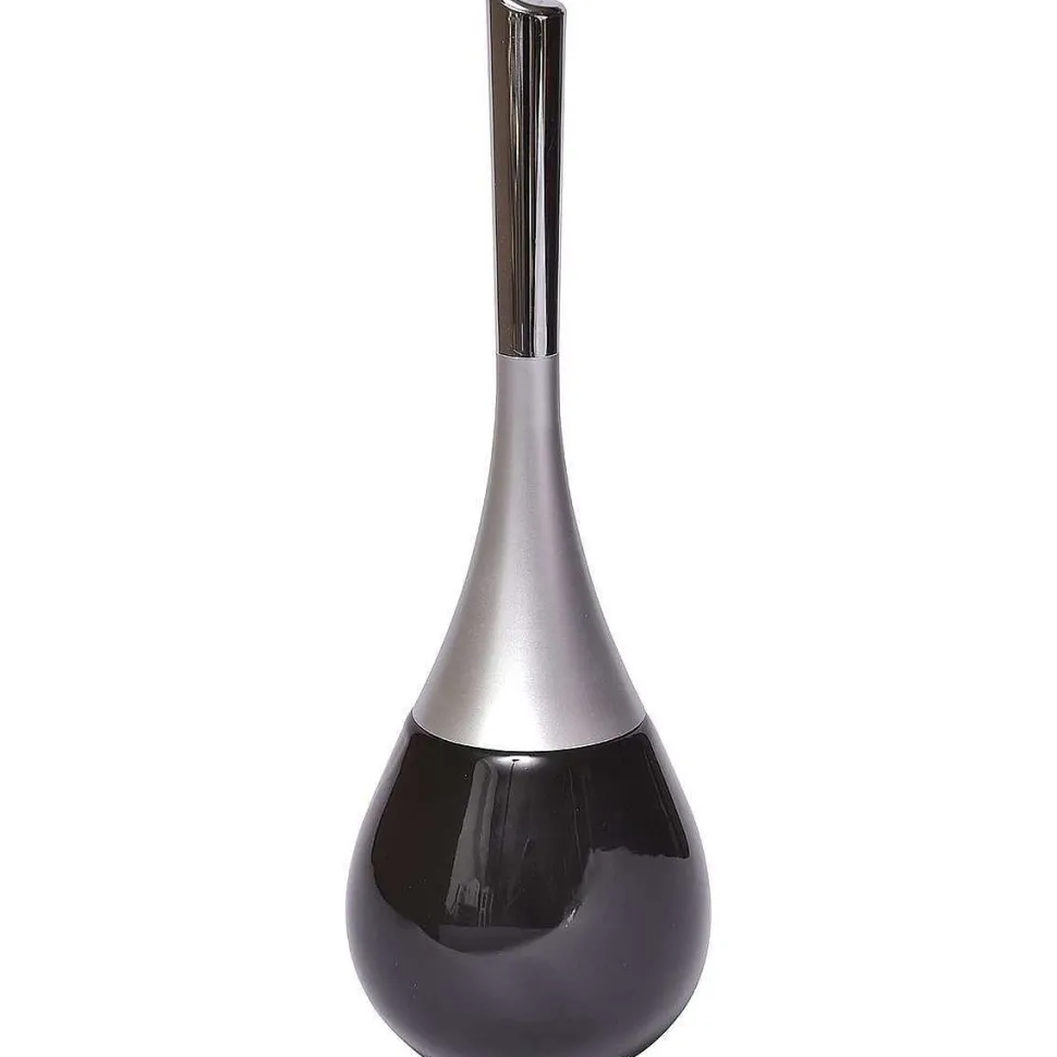 Brosse Wc Gres Forme Goutte D Eau Noir