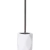 Brosse Wc Gres Forme Losange Tige Acier Inoxydable Blanc
