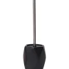 Brosse Wc Gres Forme Losange Tige Acier Inoxydable Noir