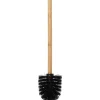Brosse Wc Noir Manche Bambou