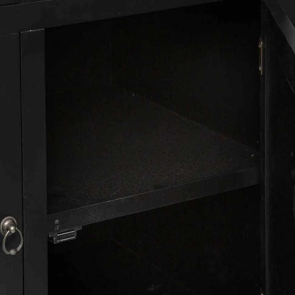 Buffet 2 Portes 2 Tiroirs Chrysa Noir