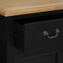 Buffet 2 Portes 2 Tiroirs Chrysa Noir