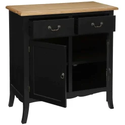 Buffet 2 Portes 2 Tiroirs Chrysa Noir