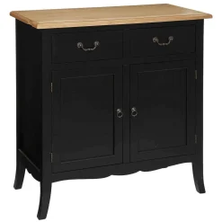 Buffet 2 Portes 2 Tiroirs Chrysa Noir