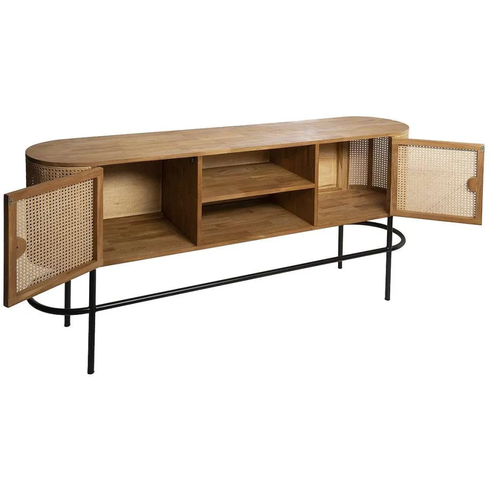 Buffet Teck Rotin 2 Portes Piana