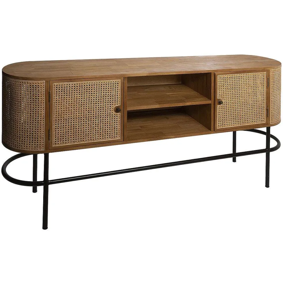 Buffet Teck Rotin 2 Portes Piana