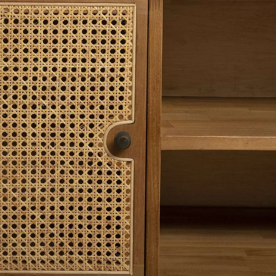 Buffet Teck Rotin 2 Portes Piana