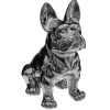 Atmosphera Bulldog Argent H.22Cm