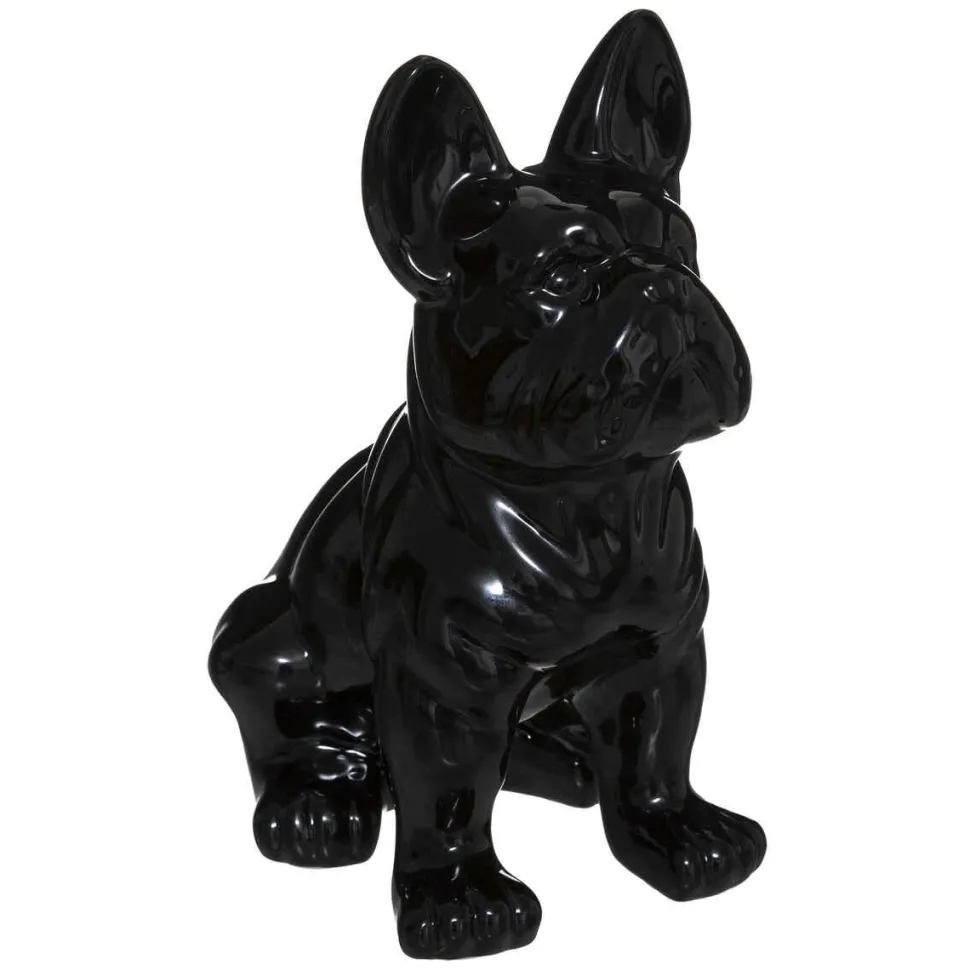 Atmosphera Bulldog Noir H.22Cm