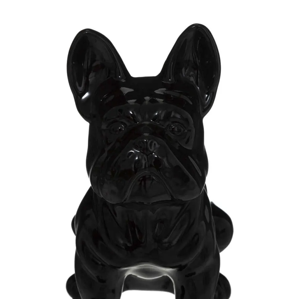 Atmosphera Bulldog Noir H.22Cm
