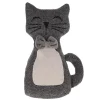 maxibazar Butee De Porte Forme Chat Noir Blanc