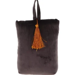 maxibazar Butee De Porte Velours Annees 30 Gris Anthracite