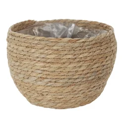 maxibazar Cache Pot Fibre Vegetale 22X17Cm