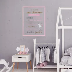 maxibazar Cadre Les Regles De La Chambre Fille