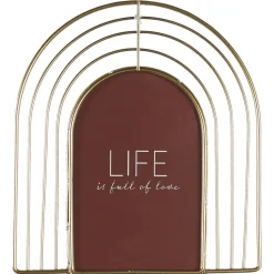 maxibazar Cadre Photo Arc Dore Terracotta 18X19Cm