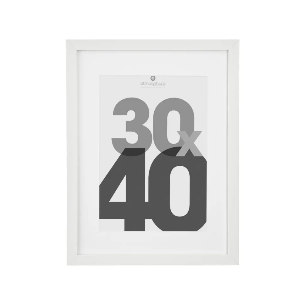 Atmosphera Cadre Photo Blanc Eva 30X40Cm