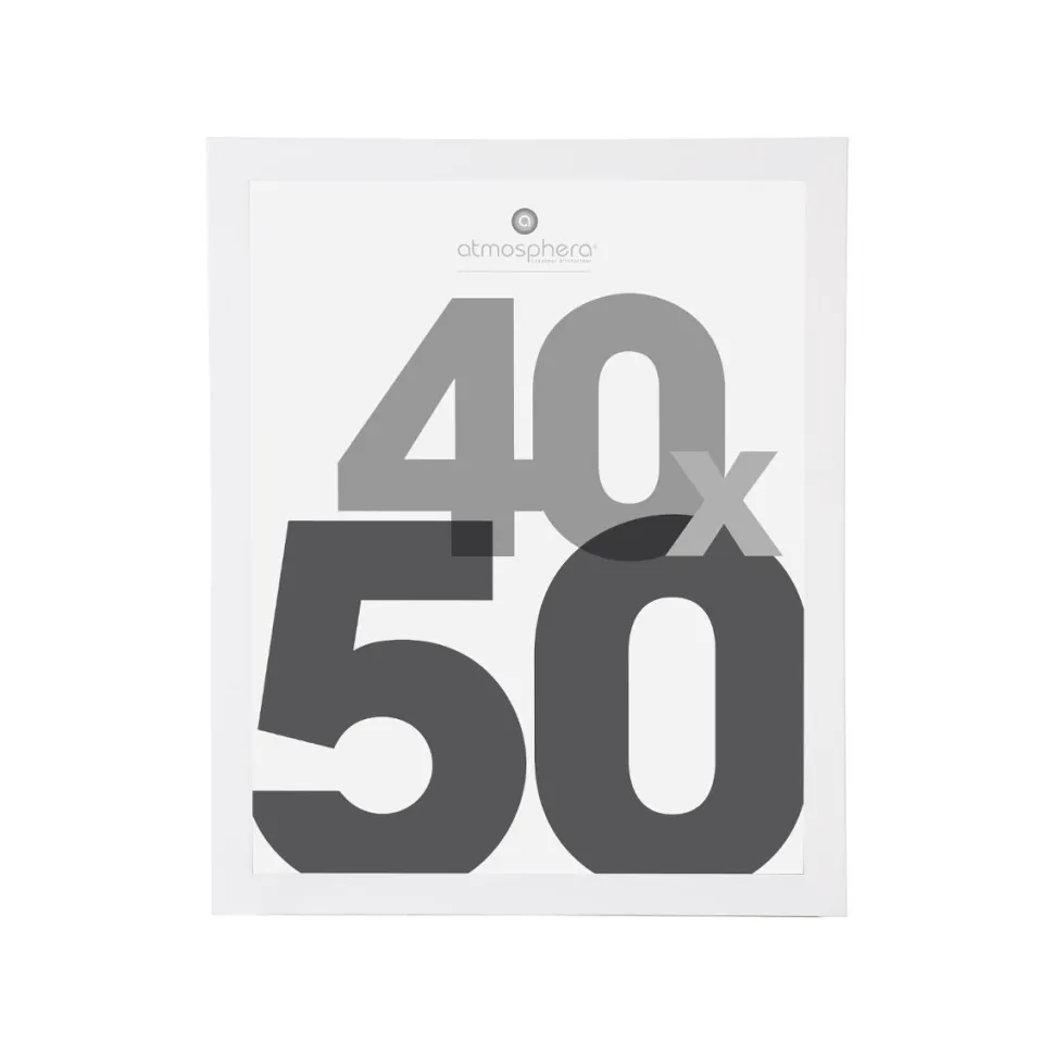Atmosphera Cadre Photo Blanc Lise 40X50Cm