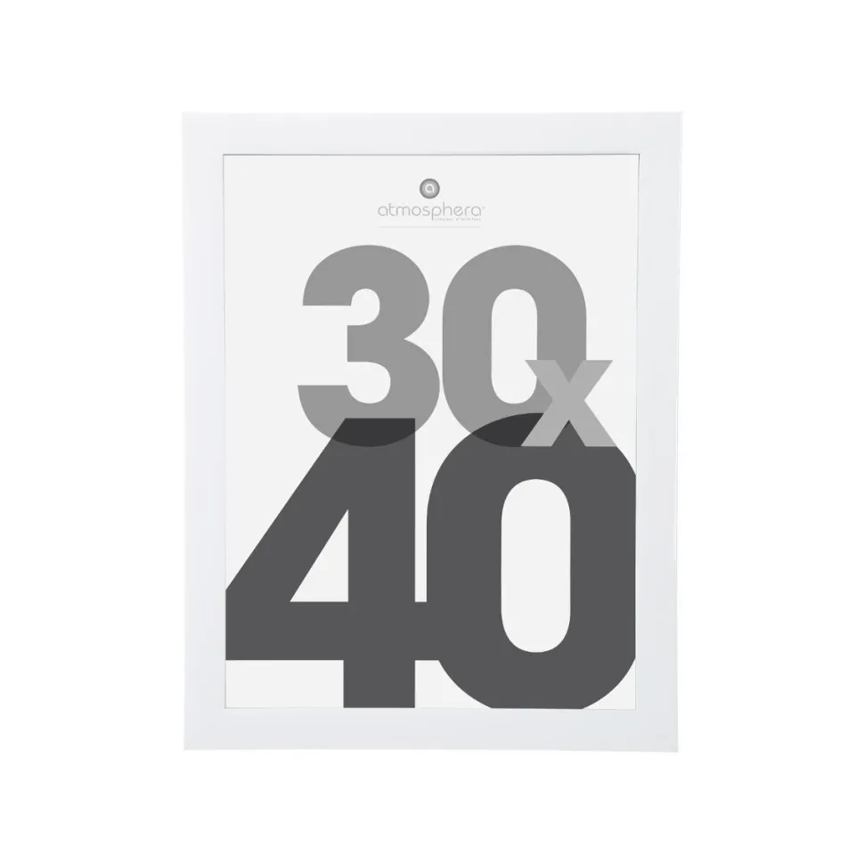Atmosphera Cadre Photo Blanc Lise 30X40Cm
