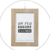 Atmosphera Cadre Photo Metal Et Bois 10X15Cm