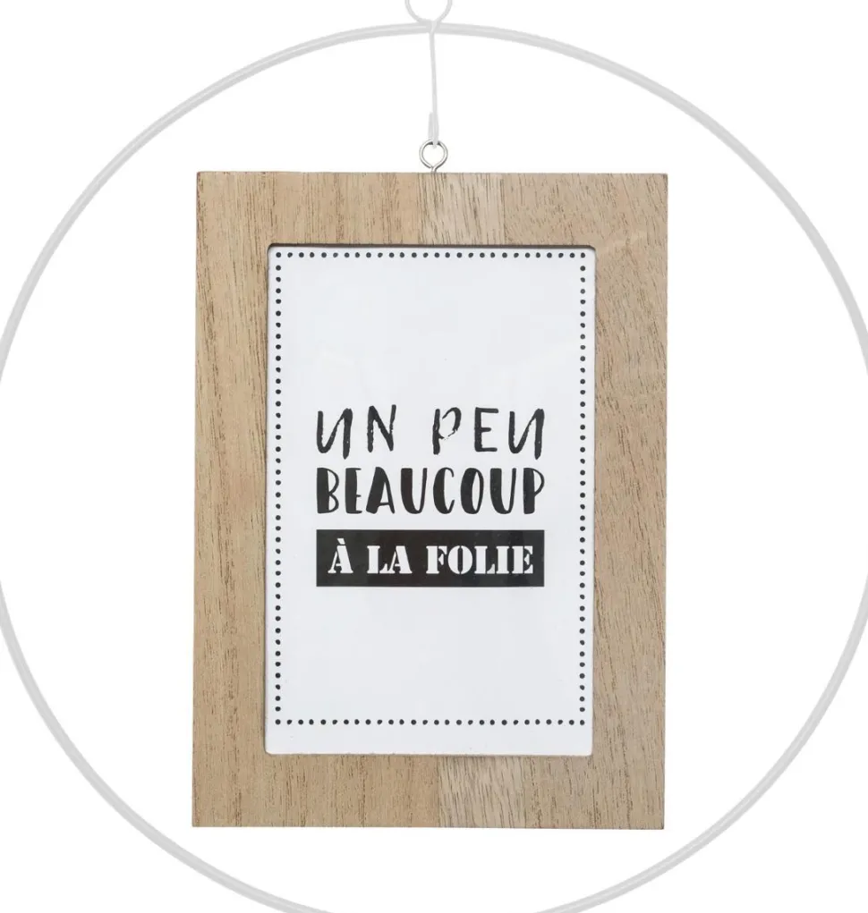 Atmosphera Cadre Photo Metal Et Bois 10X15Cm