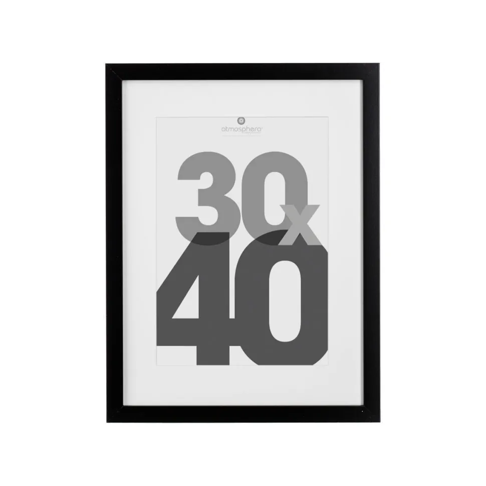 Atmosphera Cadre Photo Noir Eva 30X40Cm