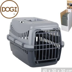 Cage De Transport Gipsy Gris Clair Et Anthracite Dogi