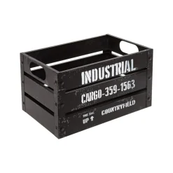 maxibazar Cagette Metal Bill Noir D.50.3X30.1X23.5Cm