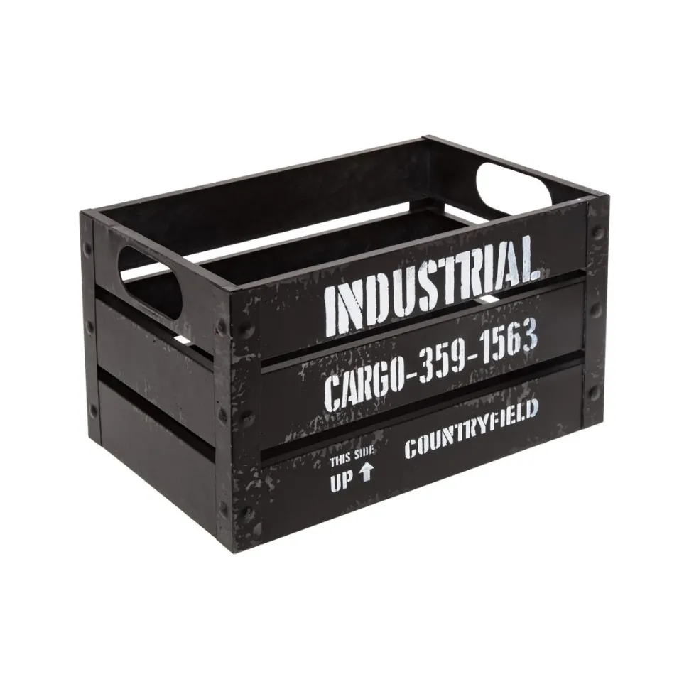 maxibazar Cagette Metal Bill Noir D.50.3X30.1X23.5Cm