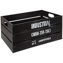 maxibazar Cagette Metal Bill Noir D.50.3X30.1X23.5Cm