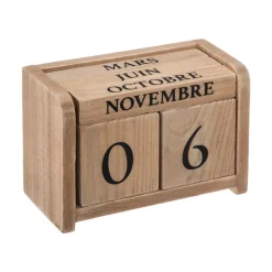 Atmosphera Calendrier Bois Colonial