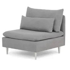 Canapé Adriana 1Place Gris Clair Soro90