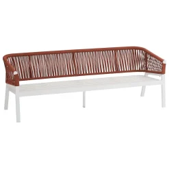 Canapé Oriengo Brique Blanc 3 Places