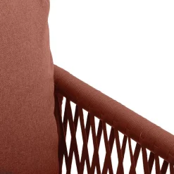 Canapé Oriengo Brique Blanc 3 Places