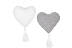maxibazar Candice Coeur A Suspendre 10Cm Gris