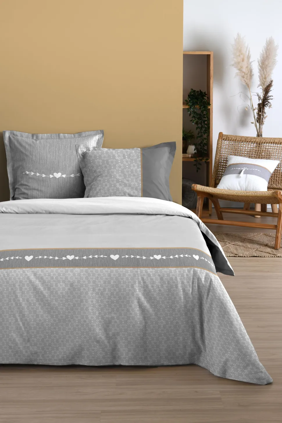 maxibazar Candice Housse Couette 240X220Cm 2 Taies Oreiller 63X63Cm