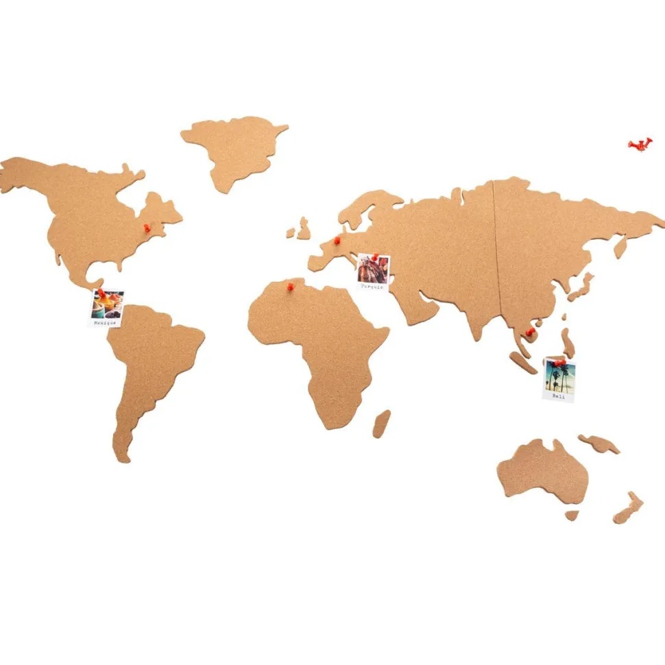 Atmosphera Carte Monde Liege 102X50Cm