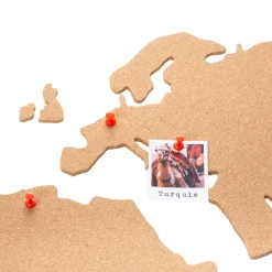 Atmosphera Carte Monde Liege 102X50Cm