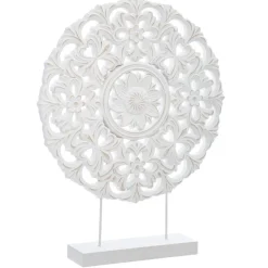 Atmosphera Cercle Deco Sculpte Blanc H.48Cm