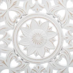 Atmosphera Cercle Deco Sculpte Blanc H.48Cm