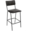 Chaise Bar Noir Dario H.103Cm