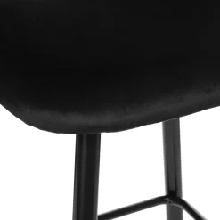 Chaise De Bar Velours Kara Canard