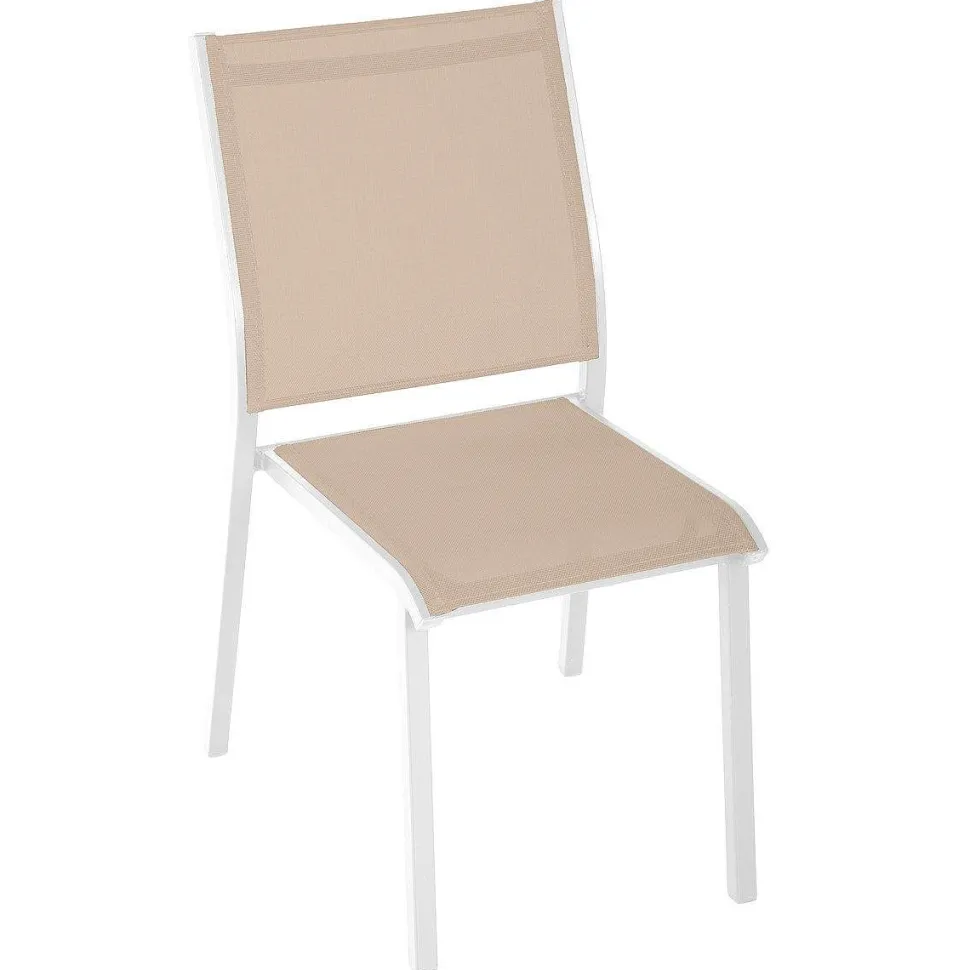 Chaise Essentia Empilable Lin Blanc