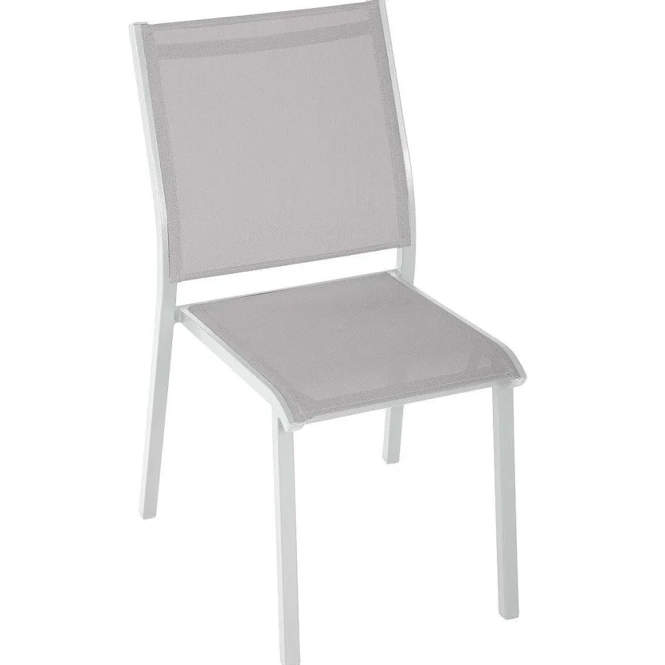 Chaise Essentia Empilable Galet Blanc
