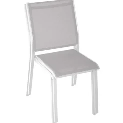 Chaise Essentia Empilable Galet Blanc