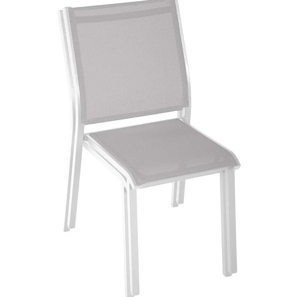 Chaise Essentia Empilable Galet Blanc